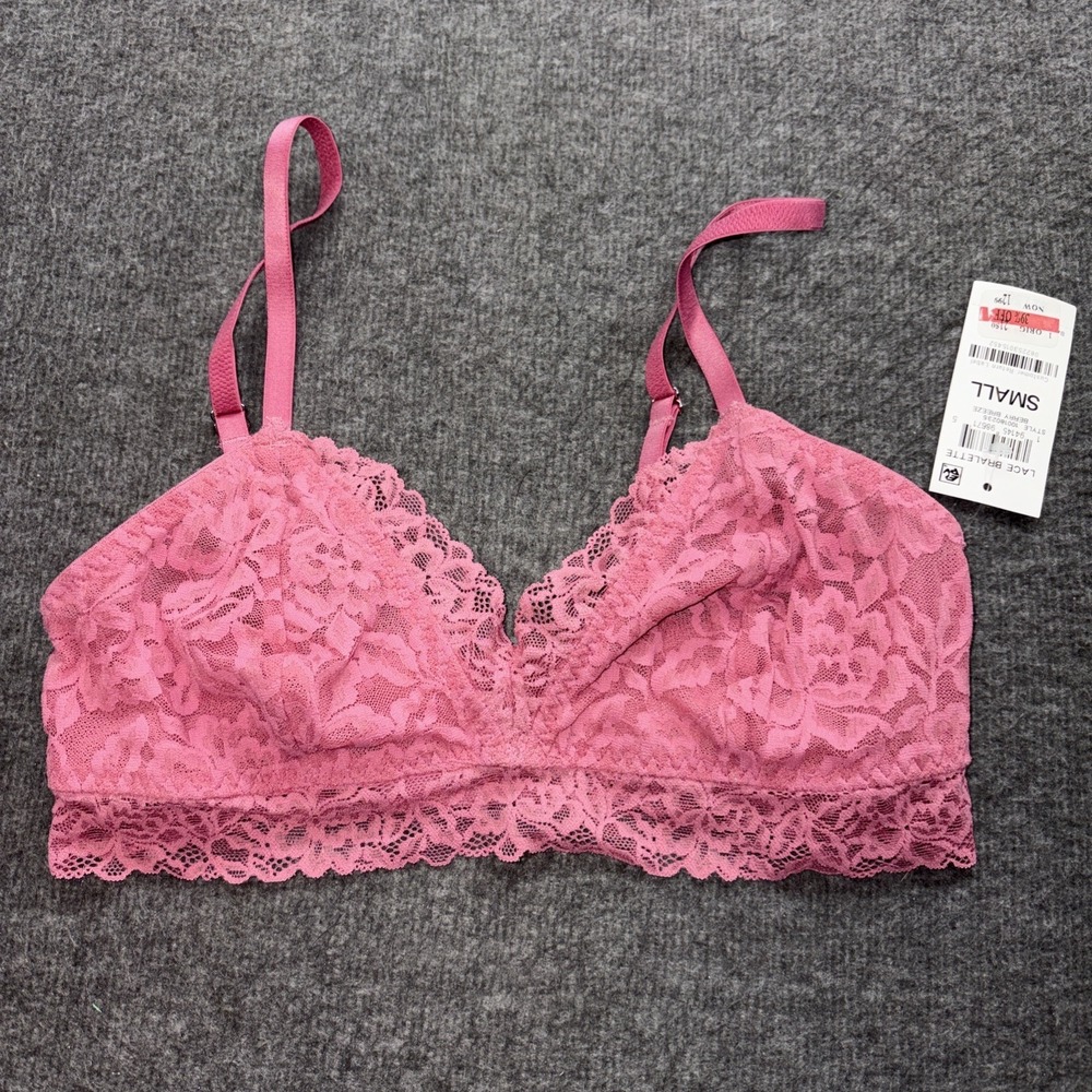 State Of Day Intimates Lace Bralette Berry Breeze Small NWT